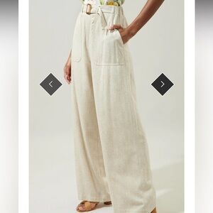 Sugarlips Cream Wide Leg Pants